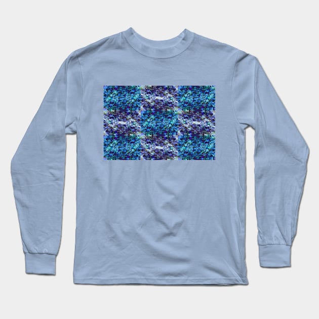Tiles in Cold Tones Long Sleeve T-Shirt by mavicfe